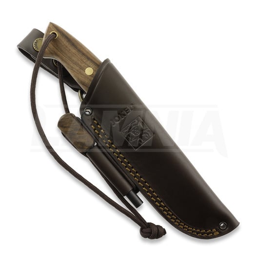 Joker Ranger Scandi puukko, Walnut. Firesteel