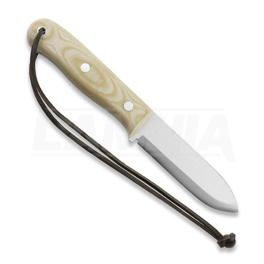Joker Trampero Scandi puukko, Beige Micarta