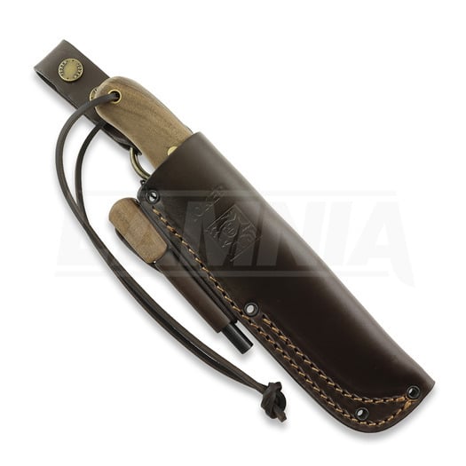 Joker Trampero Scandi bushcraft peilis, Walnut, Firesteel