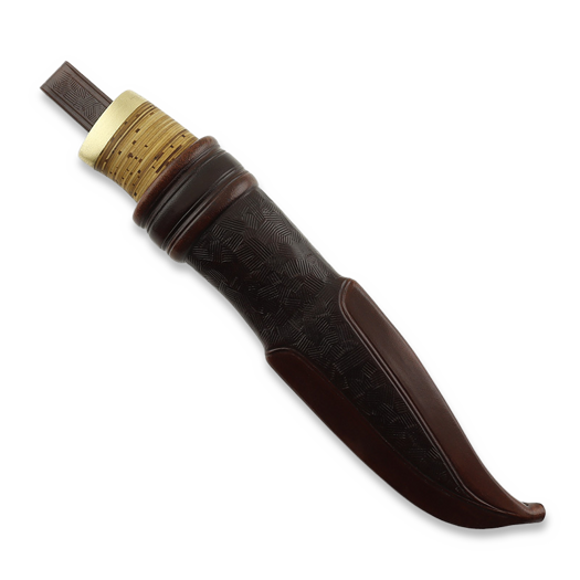 JT P&auml;likk&ouml; A bushcraft knife with a bark handle 猎刀