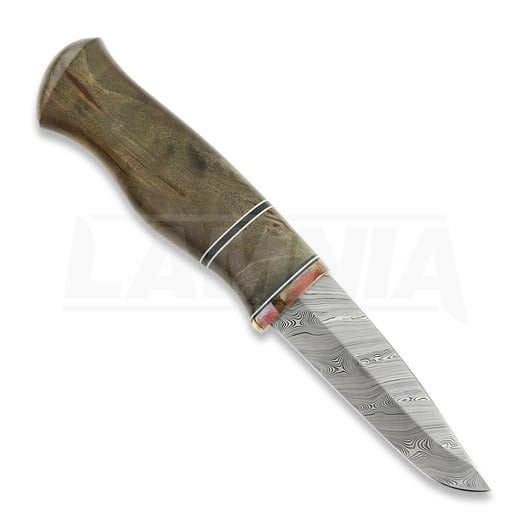 JT P&auml;likk&ouml; RD Damascus Scandi 野外生存刀