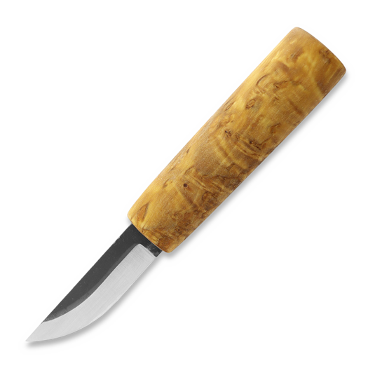 Juha Perttula Village Smith Puukko, light curly birch