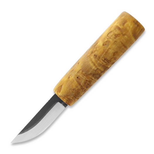 Juha Perttula Village Smith Puukko, light curly birch