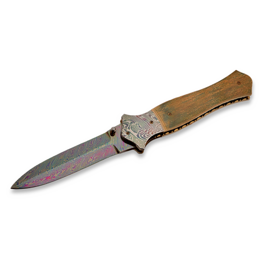 Jukka Hankala Folding Color Dagger durklas