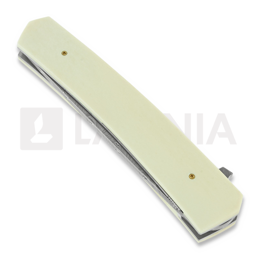 Briceag Jukka Hankala Piili Flipper Damascus Moose Bone