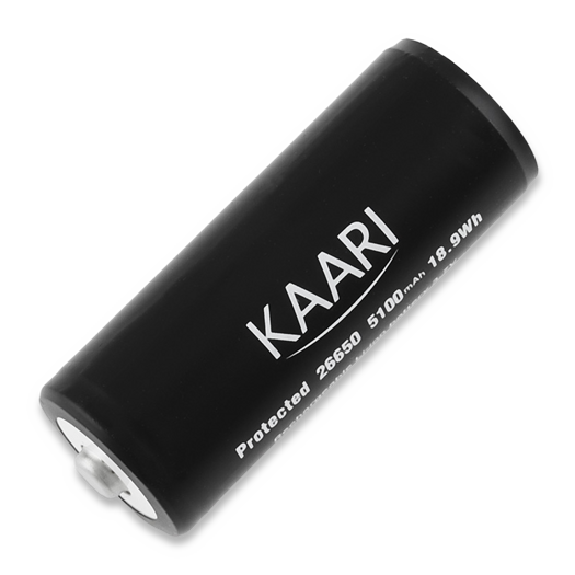 Kaari Ladattava 26650 Li-ion akku 5100mAh