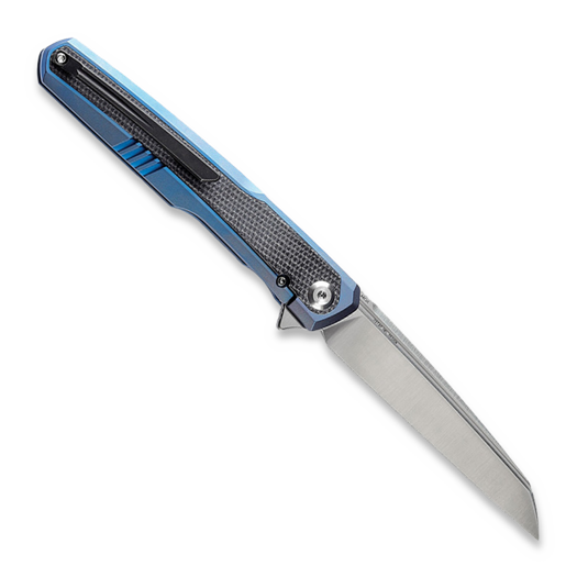 Kansept Knives Arcus Framelock Blue Anodized Ti/Black Micarta foldekniv