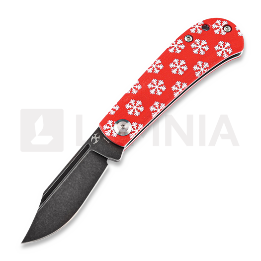 Skladací nôž Kansept Knives Bevy, Red Snowflake