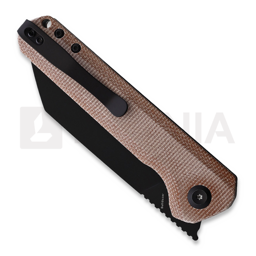Kansept Knives Bulldozer sulankstomas peilis, canvas micarta