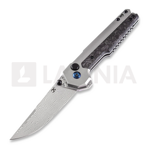 Kansept Knives EDC Tac Damascus סכין מתקפלת, אפור