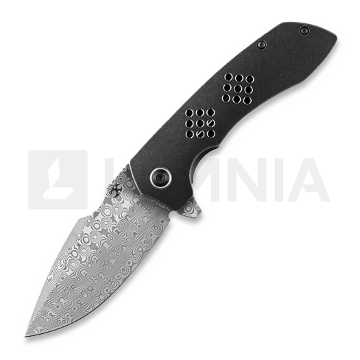 Kansept Knives Entity Framelock Damascus foldekniv