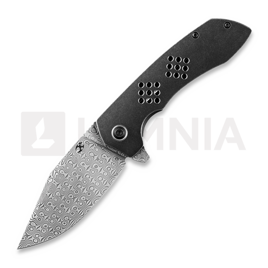 Couteau pliant Kansept Knives Entity Framelock Damascus