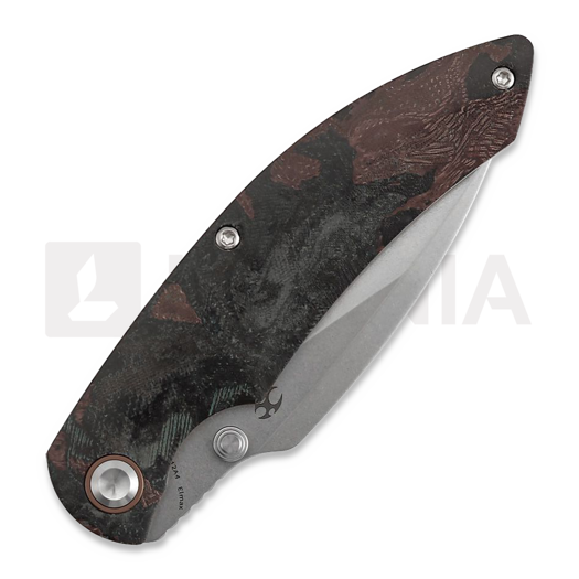 Сгъваем нож Kansept Knives Falk Green Burl