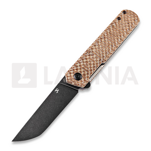 Kansept Knives Foosa Linerlock Brown Micarta kääntöveitsi