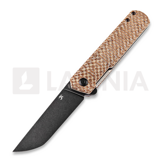 Kansept Knives Foosa Linerlock Brown Micarta kääntöveitsi
