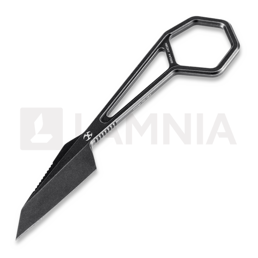 Шейный нож Kansept Knives Hex Black Ti, чёрный