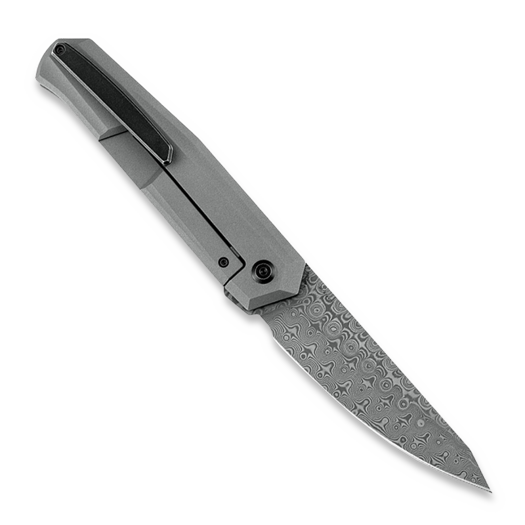 Kansept Knives Integra Framelock Damascus foldekniv, Silicon Carbided Ti