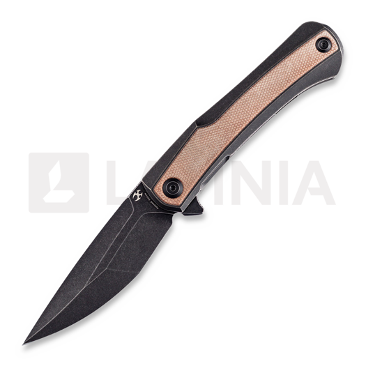 Kansept Knives Kratos Titanium Brown Micarta 折り畳みナイフ