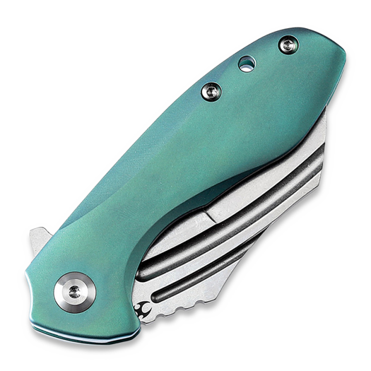 Kansept Knives KTC3 Linerlock Green Anodized Ti sulankstomas peilis