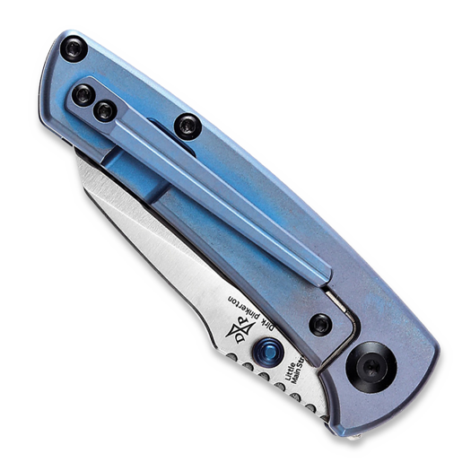 Kansept Knives Little Main Street Blue Anodized Ti sulankstomas peilis