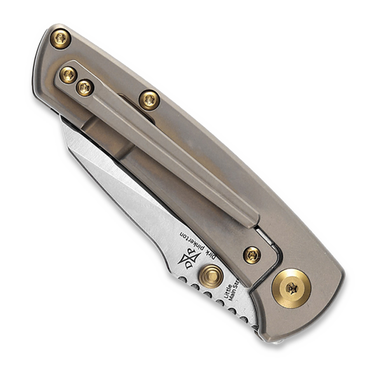 Kansept Knives Little Main Street Bronze Anodized Ti sulankstomas peilis