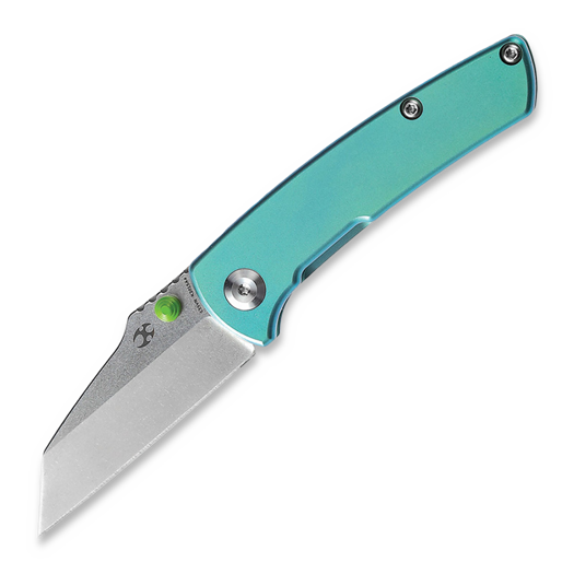 Coltello pieghevole Kansept Knives Little Main Street Green Anodized Ti