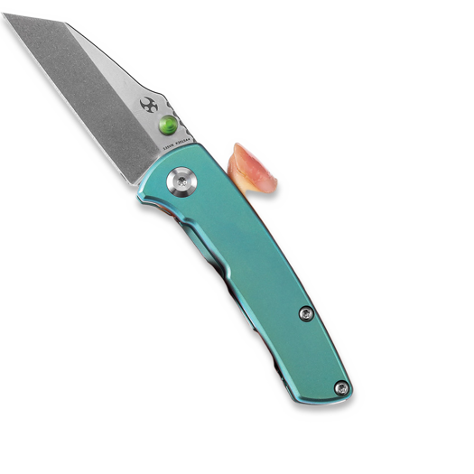 Zav&iacute;rac&iacute; nůž Kansept Knives Little Main Street Green Anodized Ti