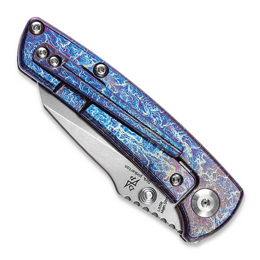 Kansept Knives Little Main Street Lightning Strike Anodized Ti sulankstomas peilis