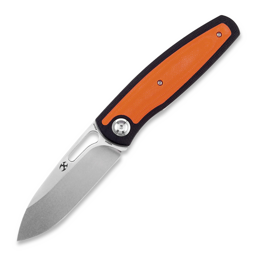 Nóż składany Kansept Knives Mato Black/Orange G-10
