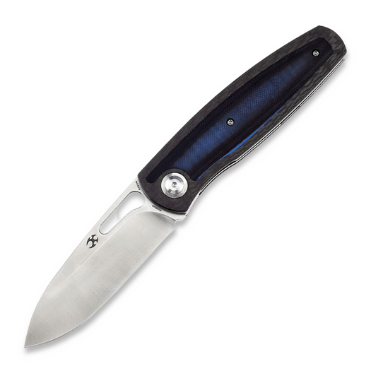 Kansept Knives Mato Twill CF/Blue and Black G-10 折叠刀