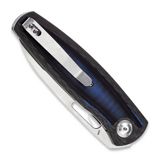 Kansept Knives Mato Twill CF/Blue and Black G-10 foldekniv