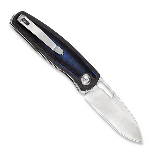 Kansept Knives Mato Twill CF/Blue and Black G-10 foldekniv