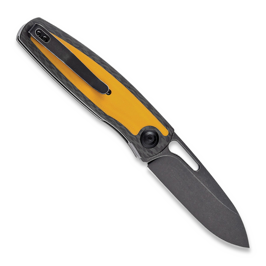 Kansept Knives Mato Twill CF/Yellow G-10 folding knife