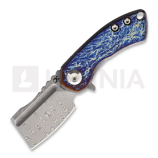 Kansept Knives Mini Korvid Damascus folding knife