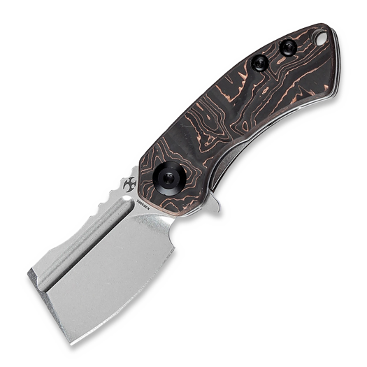 Liigendnuga Kansept Knives Mini Korvid Framelock Copper CF