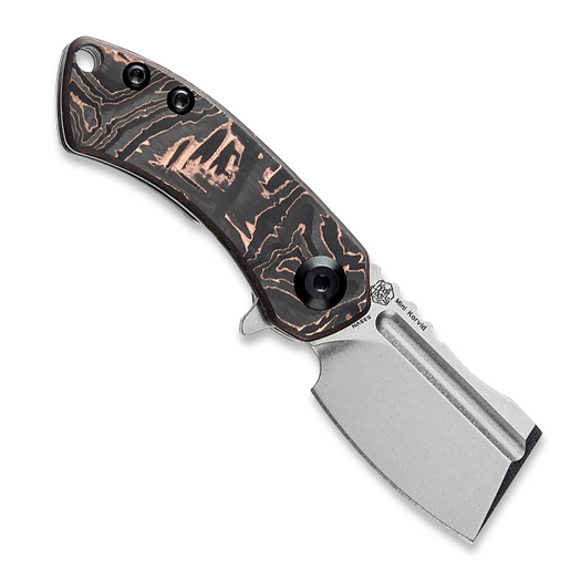 Zavírací nůž Kansept Knives Mini Korvid Framelock Copper CF