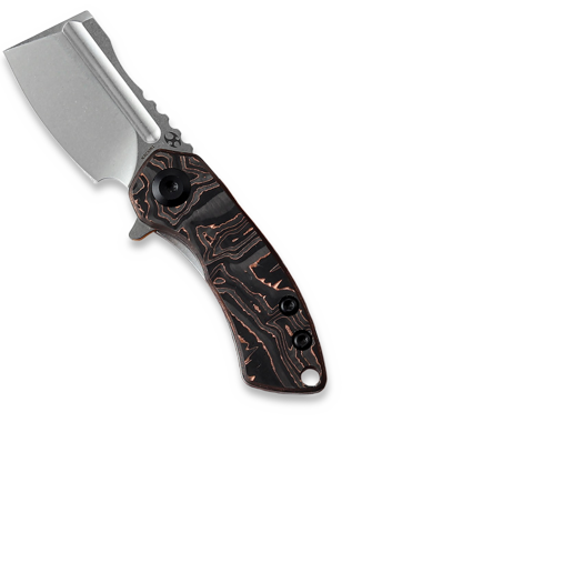 Kansept Knives Mini Korvid Framelock Copper CF sulankstomas peilis
