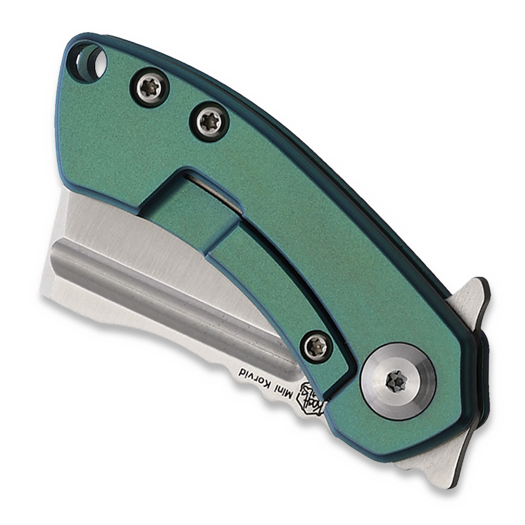 Kansept Knives Mini Korvid Linerlock Green Anodized Ti 折叠刀