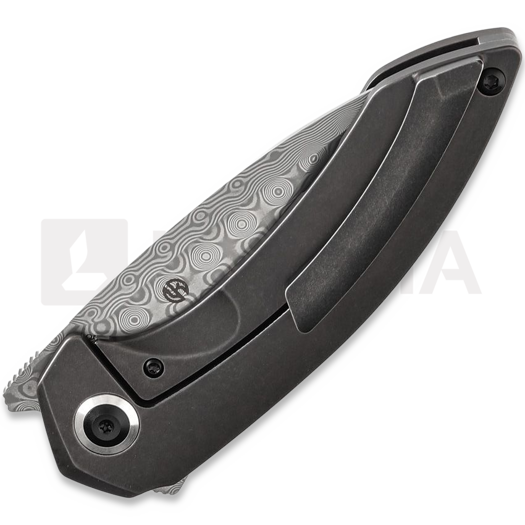 Kansept Knives ODD 21 Damascus Blackwash foldekniv