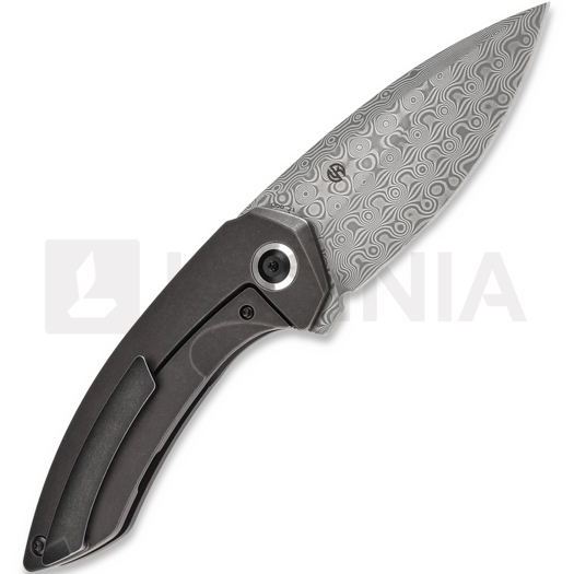 Kansept Knives ODD 21 Damascus Blackwash foldekniv