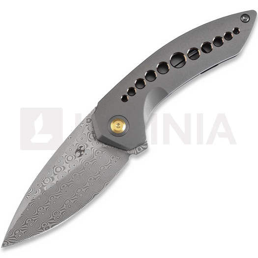 Kansept Knives ODD 21 Damascus Gray kääntöveitsi