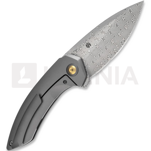 Couteau pliant Kansept Knives ODD 21 Damascus Gray