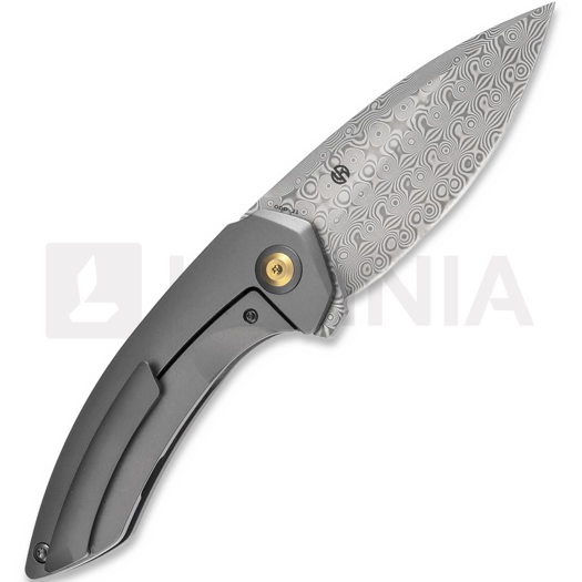 Kansept Knives ODD 21 Damascus Gray kääntöveitsi