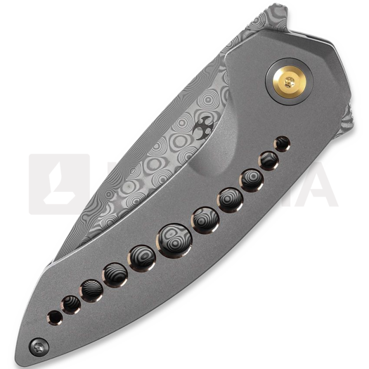 Kansept Knives ODD 21 Damascus Gray kääntöveitsi