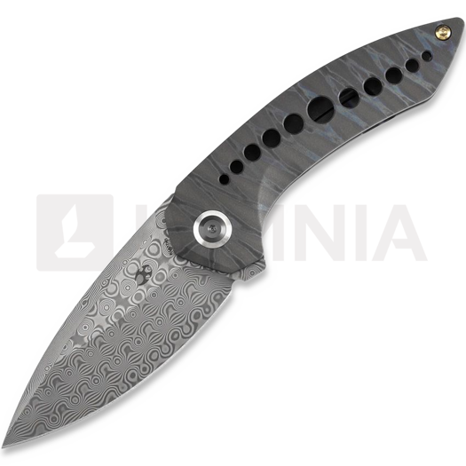Kansept Knives ODD 21 Damascus Tiger Stripe 접이식 나이프