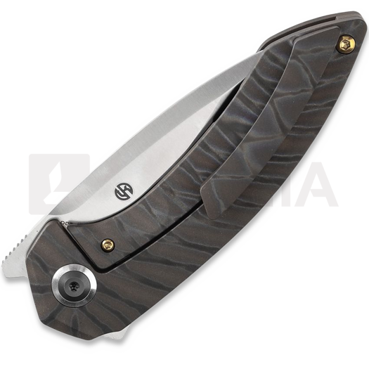 Kansept Knives ODD 21 Tiger Stripe sulankstomas peilis