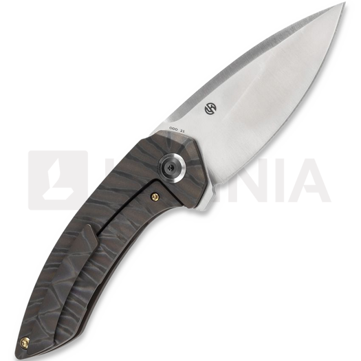 Kansept Knives ODD 21 Tiger Stripe sulankstomas peilis