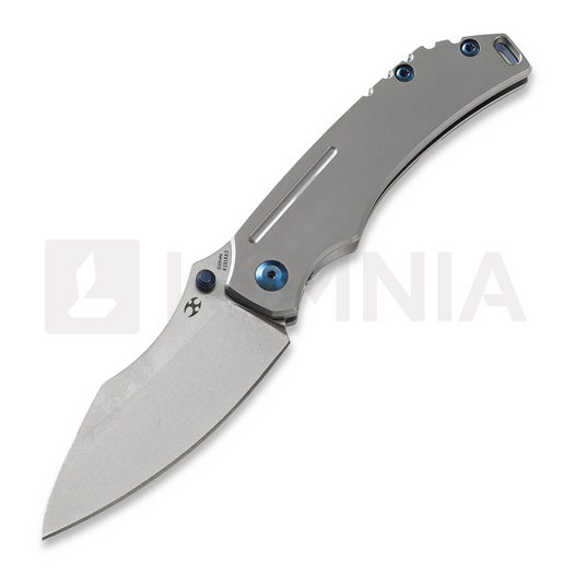 Couteau pliant Kansept Knives Pelican EDC Framelock, bleu