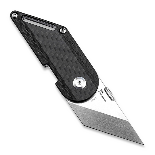 Kansept Knives Pinkerton Dash Linerlock Twill CF sulankstomas peilis