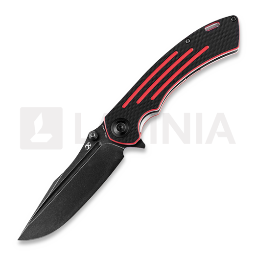 Nóż składany Kansept Knives Pretatout Black and Red G10